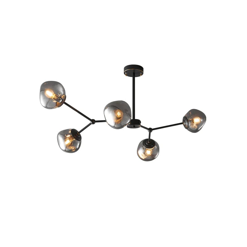 Modern Molecular Lava Glass Living Room Chandelier - Lumpaz