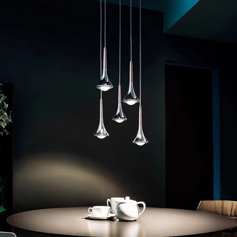 Luxury Raindrop Chandelier LED Hanging Lamp - Lumpaz