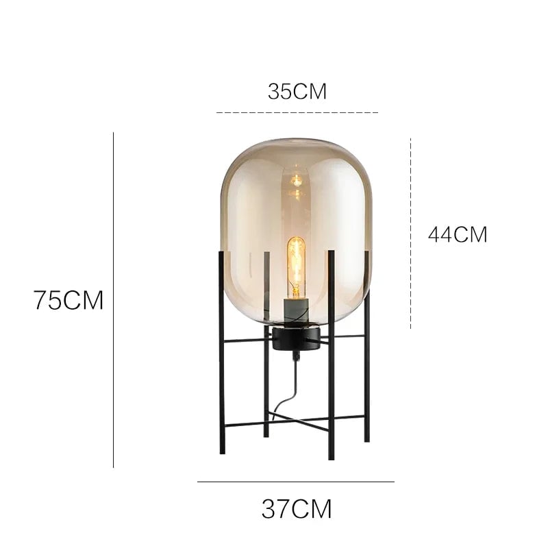 Postmodern Designer Glass Floor Lamp - Lumpaz