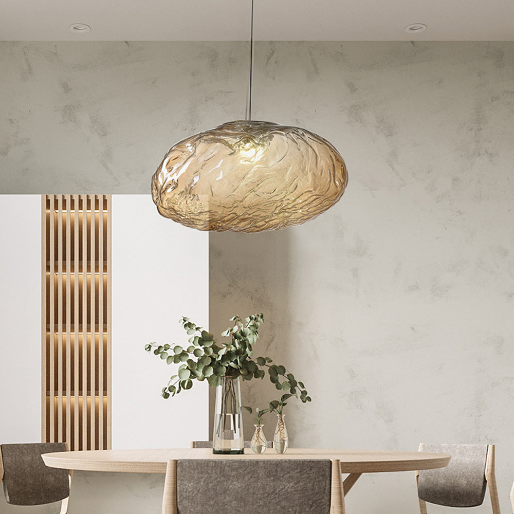 Stylish Glass Cloud Shape Pendant Light Indoor Fixture Decorative Light - Lumpaz