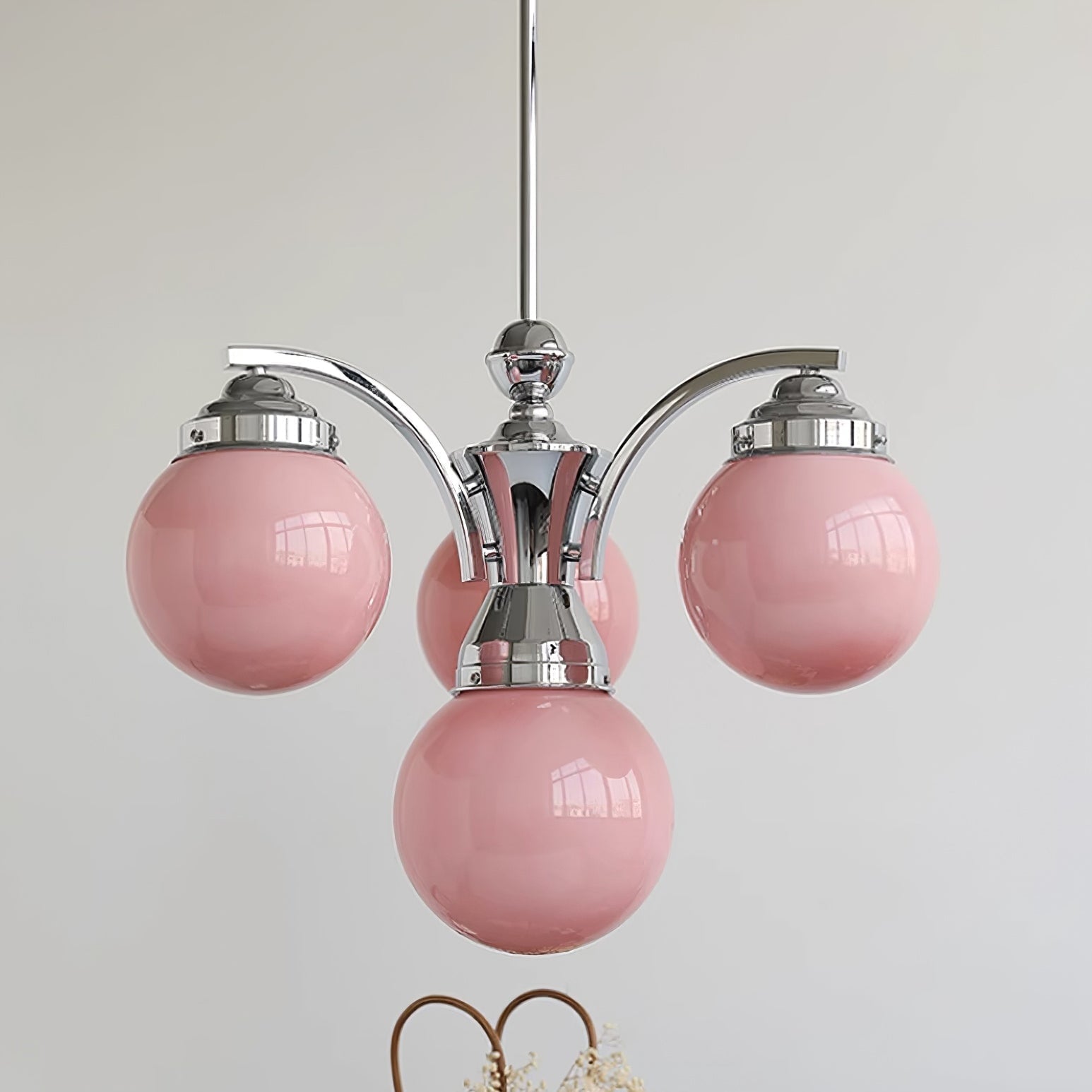 Retro Salamanca Round Glass Chandelier Lights - Lumpaz