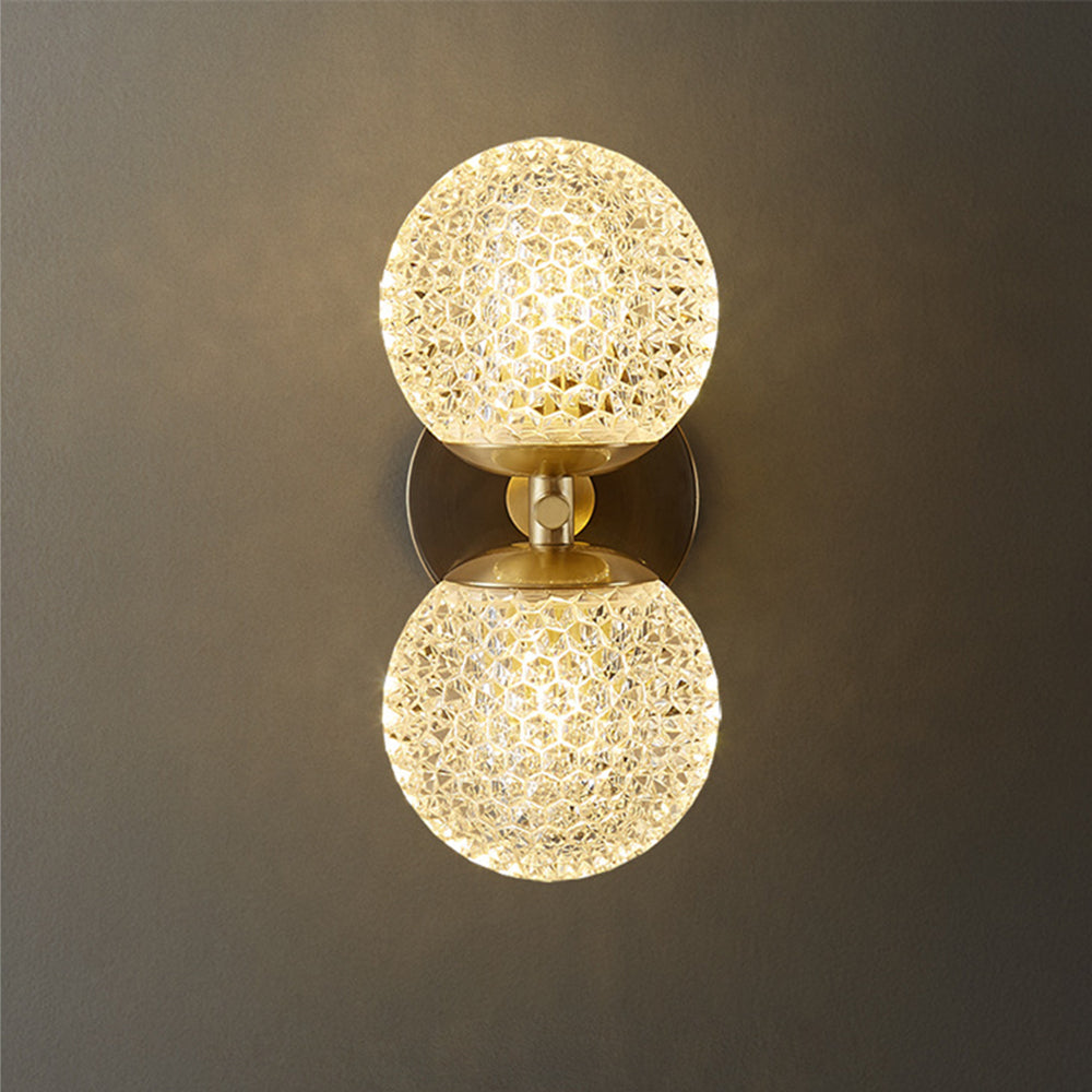 Luxury Copper Ball 1-Light Wall Sconce - Lumpaz