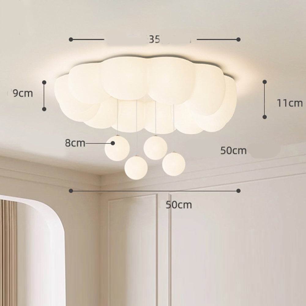 Cream Warm Multi-shaped Ceiling Light For Kids Room - Lumpaz