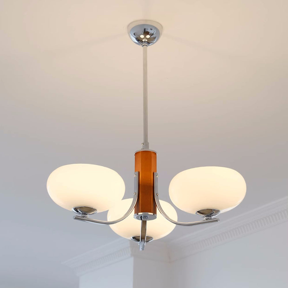 Medieval Bauhaus Solid Wood Chandelier - Lumpaz