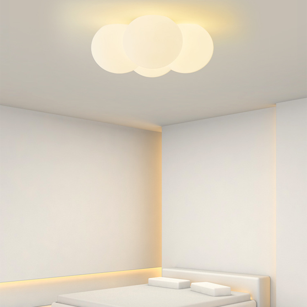 Modern White Cloud Bubbles Ceiling Light - Lumpaz