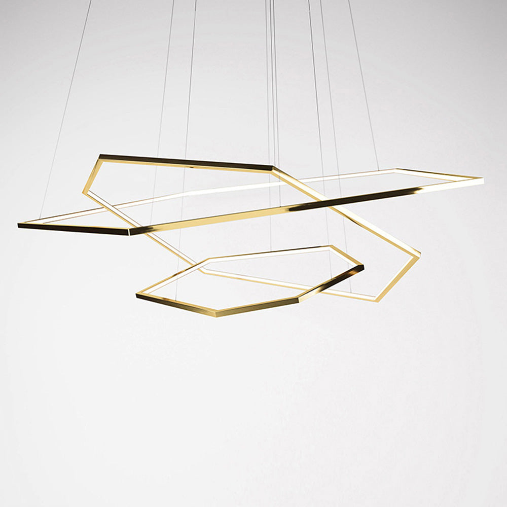 Modern Chic Geometric Polygon Pendant Light - Lumpaz