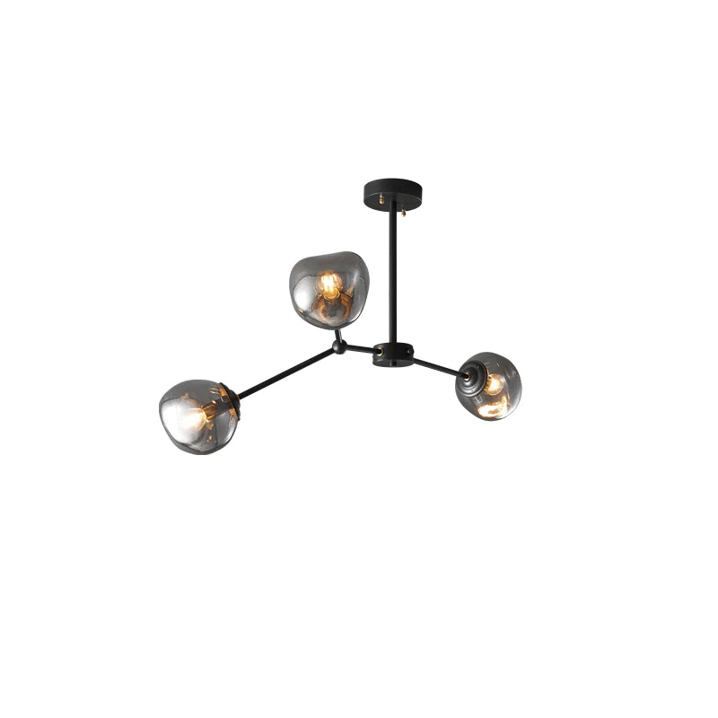 Modern Molecular Lava Glass Living Room Chandelier - Lumpaz
