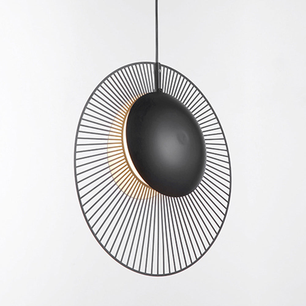 Minimalist Black Metal Pendant Light for Dining Room - Lumpaz
