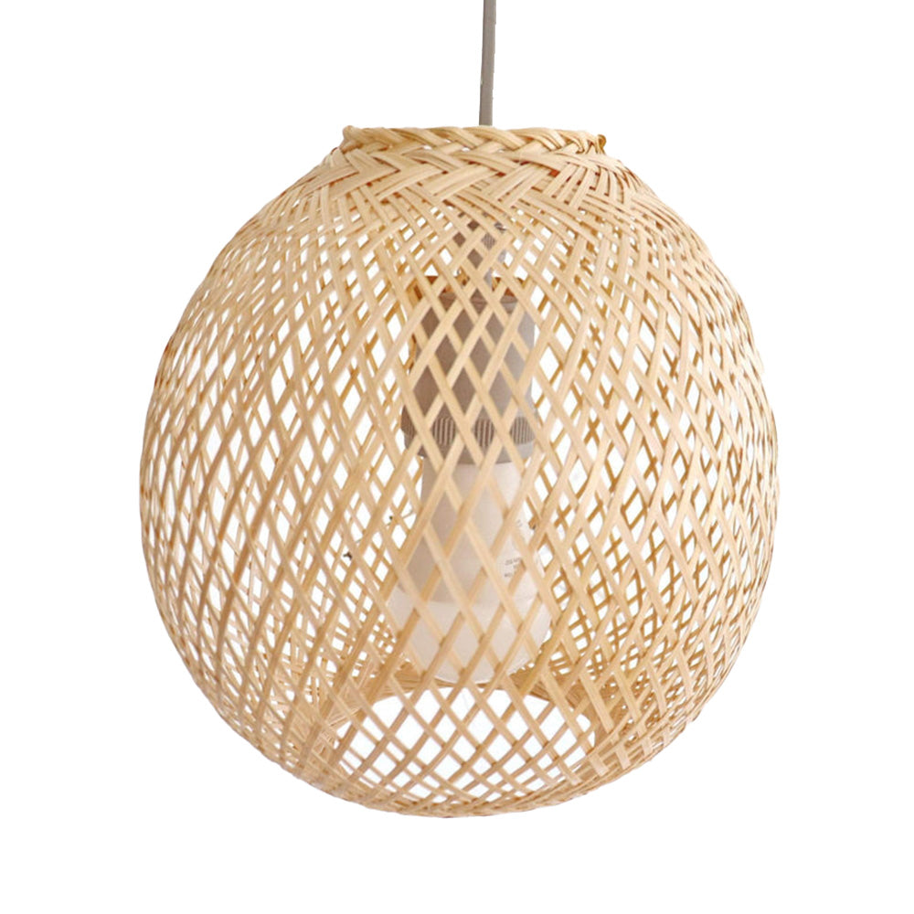Round Modern Basket Pendant Light For Living Room - Lumpaz