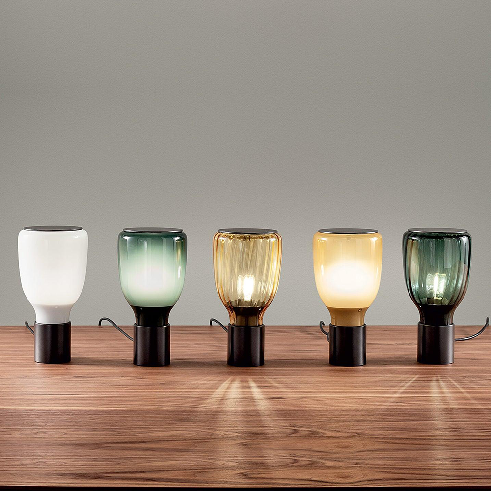Colorful Bottle Glass Table Lamp - Lumpaz