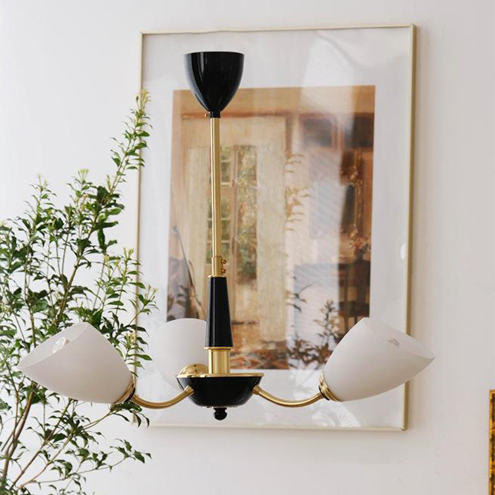 Medieval Modern Simple Black Bedroom Chandelier - Lumpaz