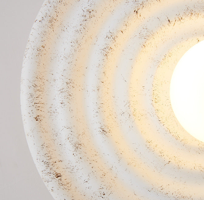 Wabi-sabi Round Circle Indoor Wall Lamp - Lumpaz