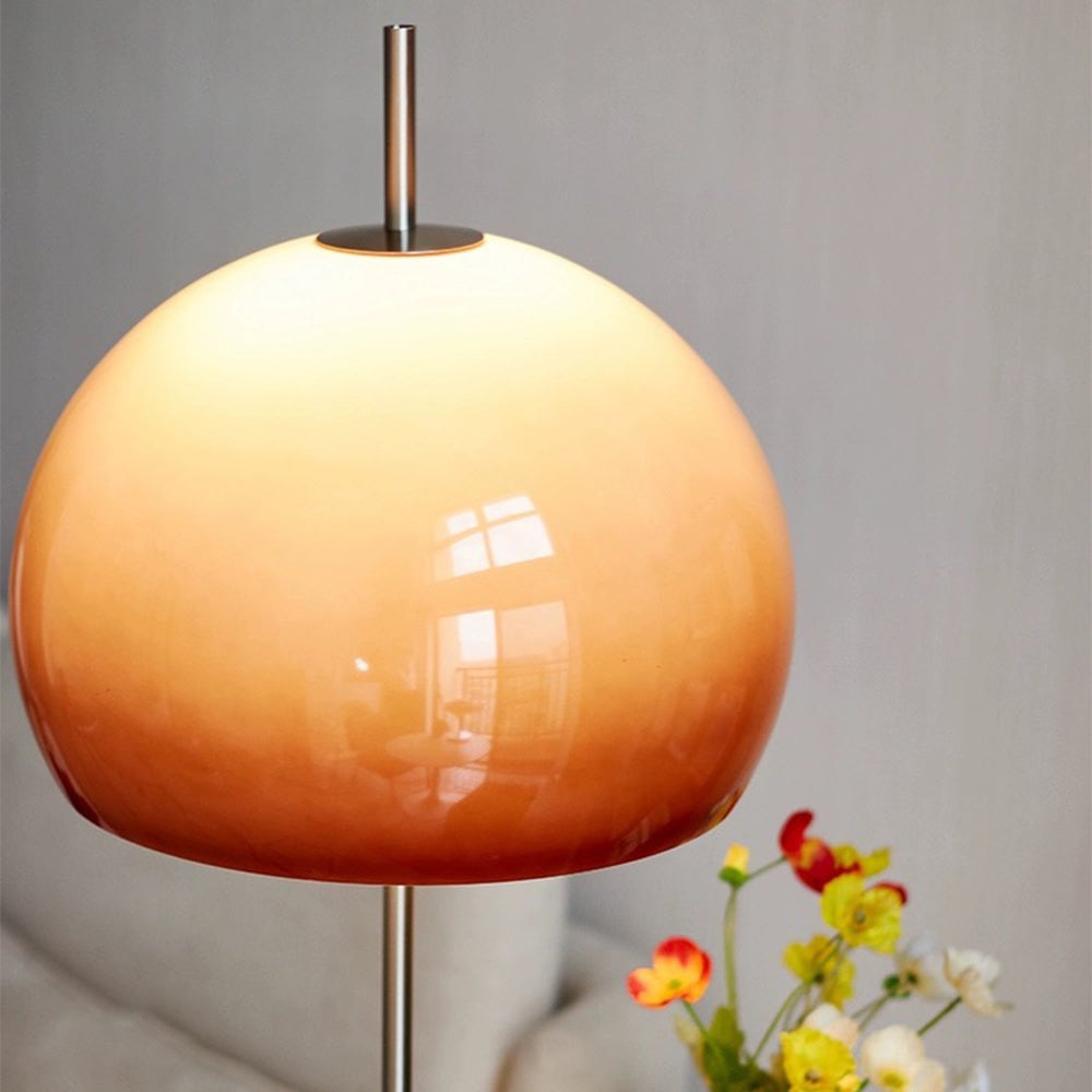 Bauhaus Mushroom Shape Medieval Vintage Glass Floor Lamp - Lumpaz