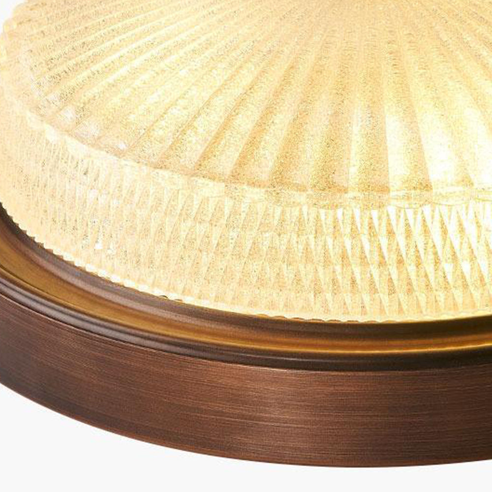 Retro Round Bedroom Ceiling Lamp - Lumpaz