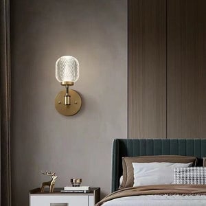 Antique Brass Gold Wall Light - Lumpaz