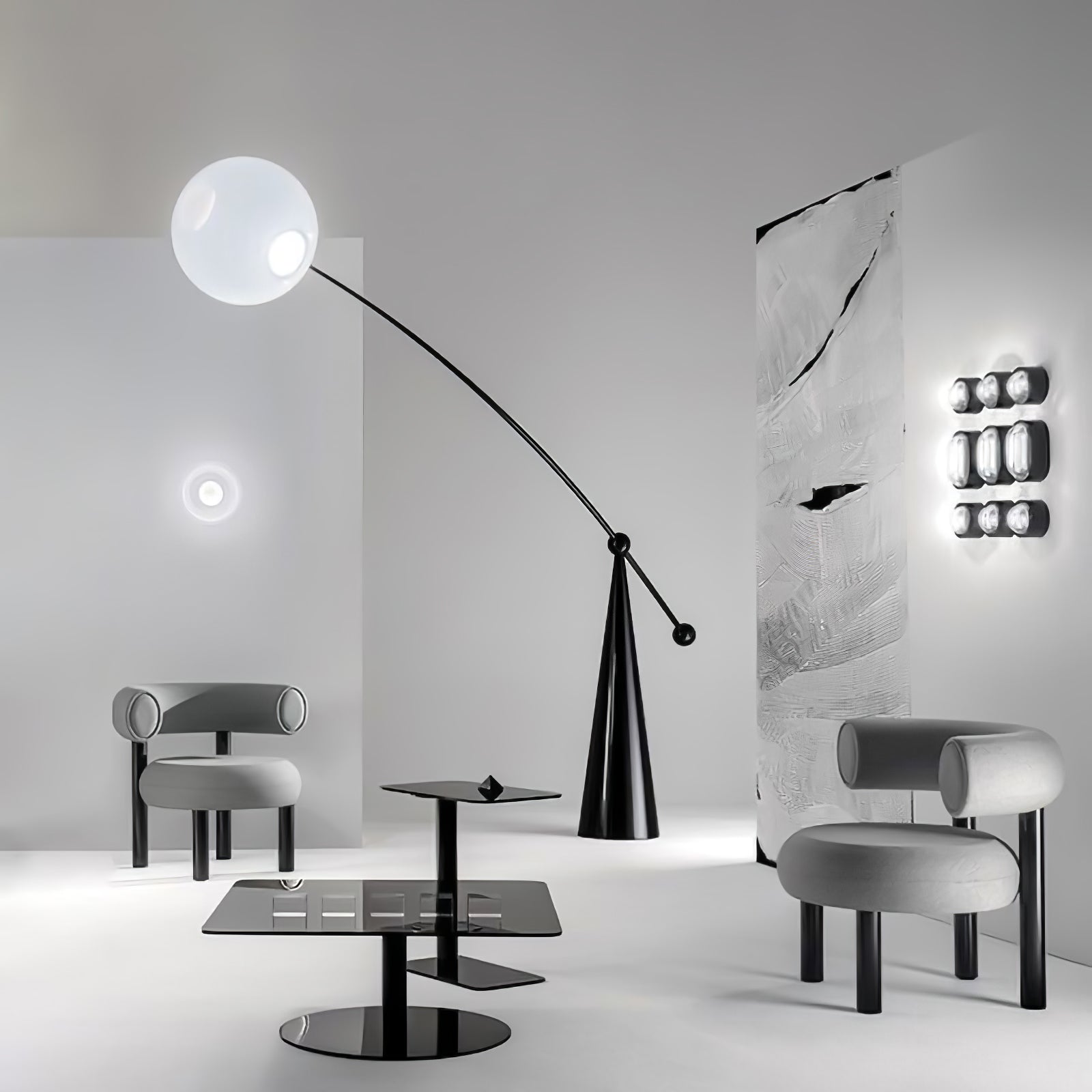 Minimalist Designer Iron Fishing Floor Lamp - Lumpaz