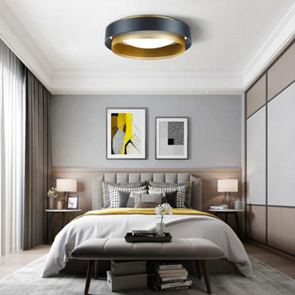 Minimalist LED Ceiling Light Flush Mount Panel Ceiling Lamp for Bedroom - Lumpaz