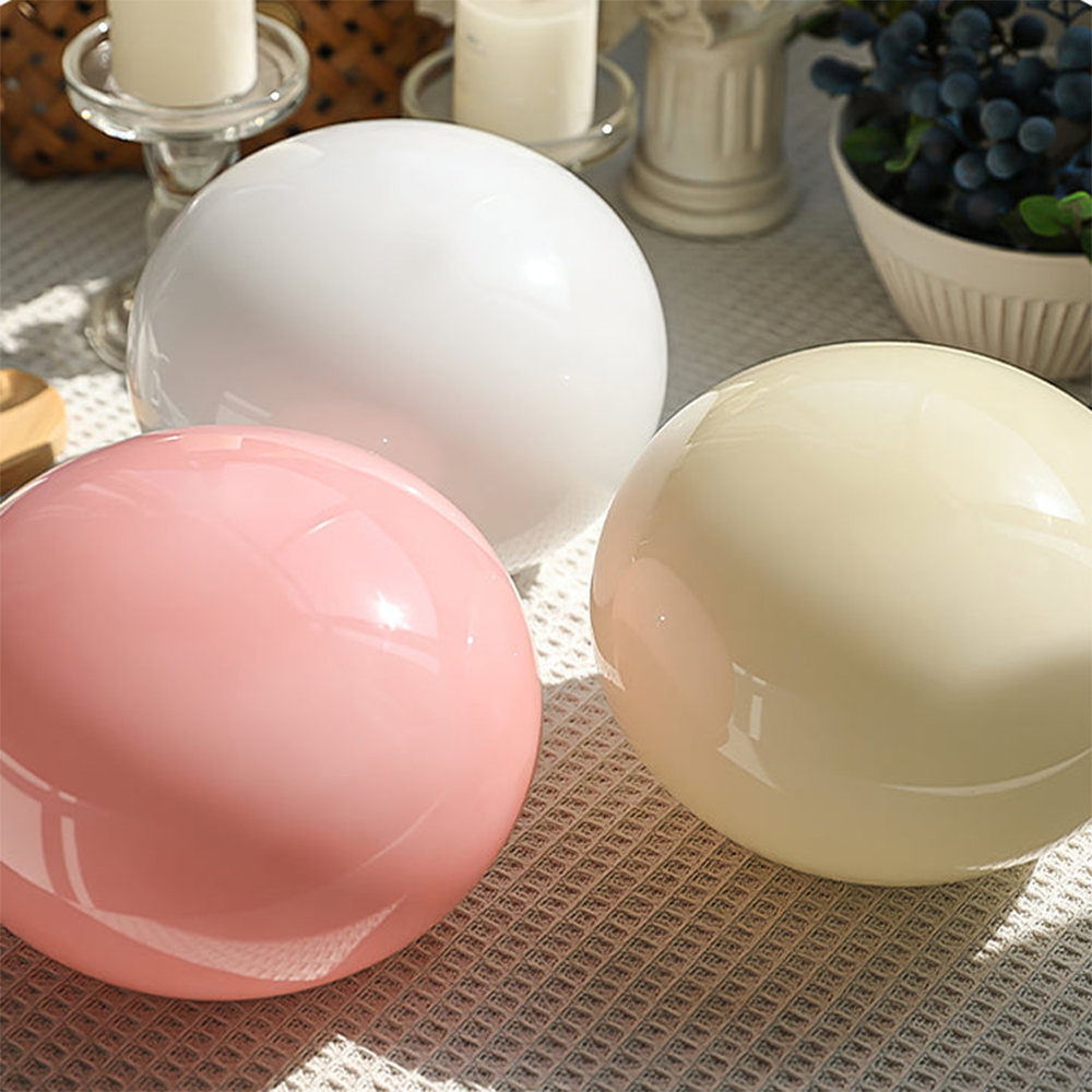 Marshmallow Metal Glass Table Lamp - Lumpaz