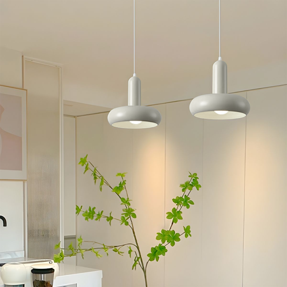 Bauhaus Puck Creamy Pendant Light - Lumpaz