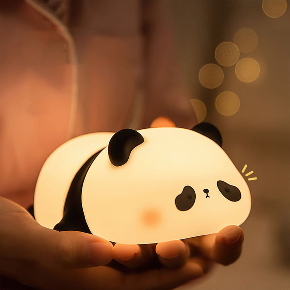 Panda Led Silicone Bedroom Night Light Table Lamp - Lumpaz