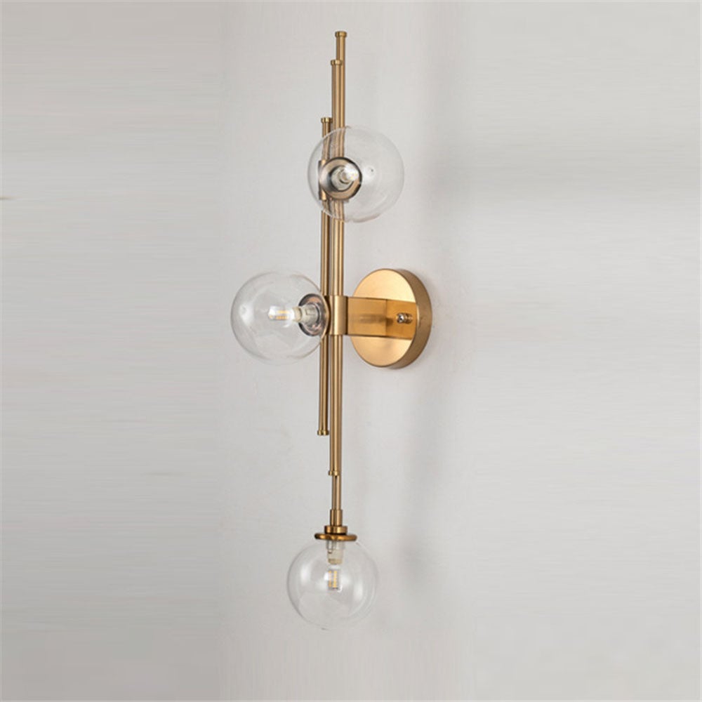 Vintage Ball 3 Heads Glass Wall Lamp - Lumpaz