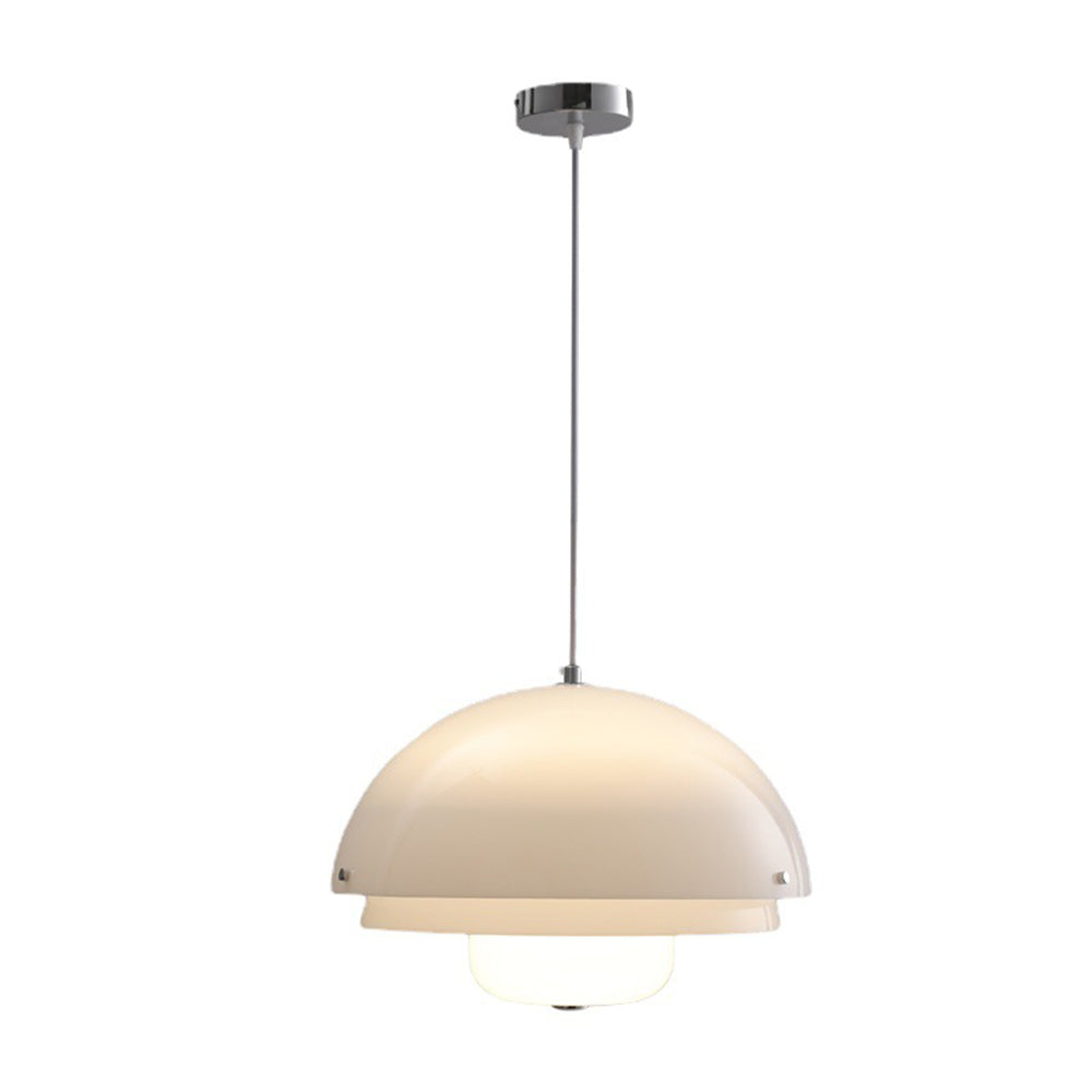 Modern Nordic Style Tiered Glass White Pendant - Lumpaz