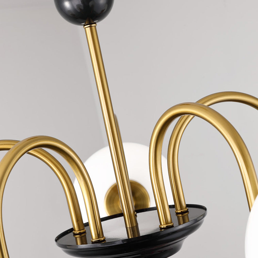 Chrome Chandelier Living Room Lighting Nordic Glass Chandelier - Lumpaz