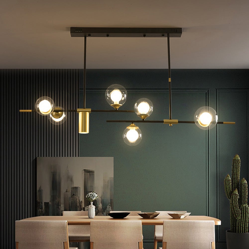 Brass Contemporary LED Chandelier Sputnik Chandelier 7-Light - Lumpaz