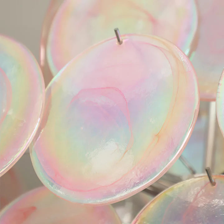 Pink Murano Glass Chandelier for Living Room - Lumpaz