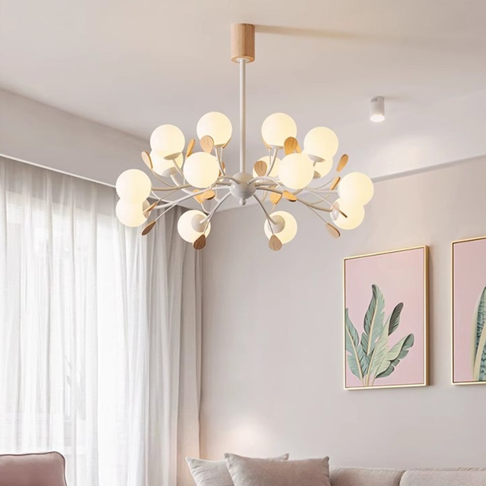 Modern Firefly Glass Chandelier - Lumpaz
