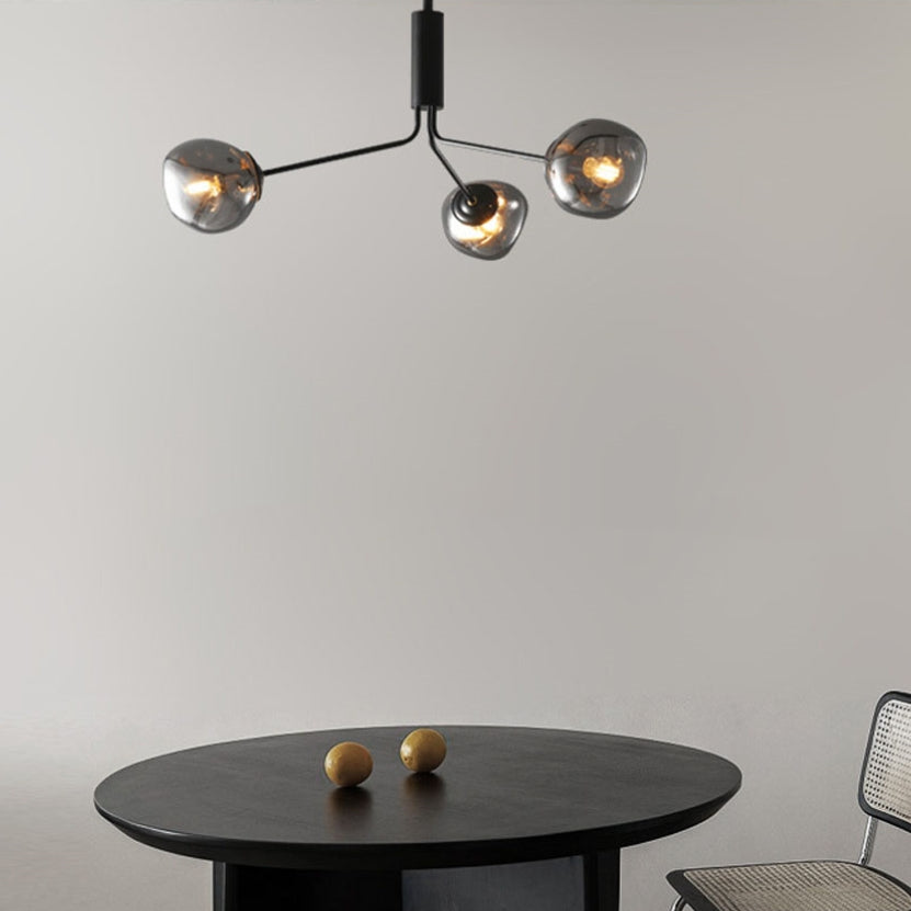 Modern Molecular Lava Glass Living Room Chandelier - Lumpaz