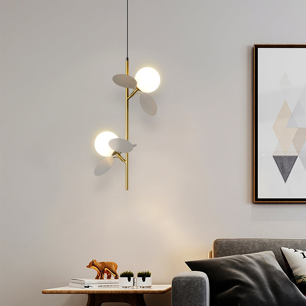 Glass Lampshade Chandelier Personality Art PVC Pendant Light - Lumpaz