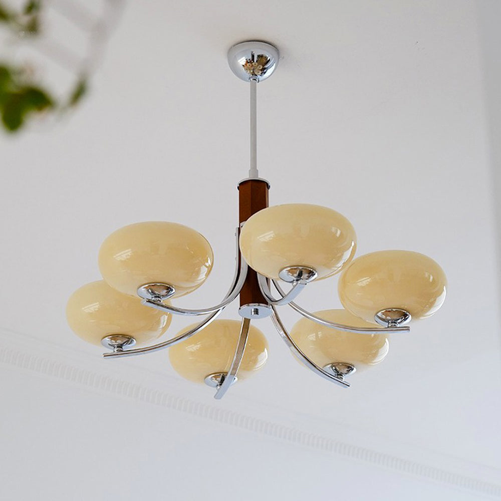 Medieval Bauhaus Solid Wood Chandelier - Lumpaz