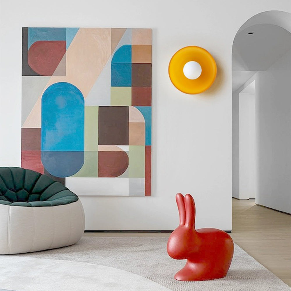 Modern Round Flush Mount Kitchen Ceiling Light - Lumpaz