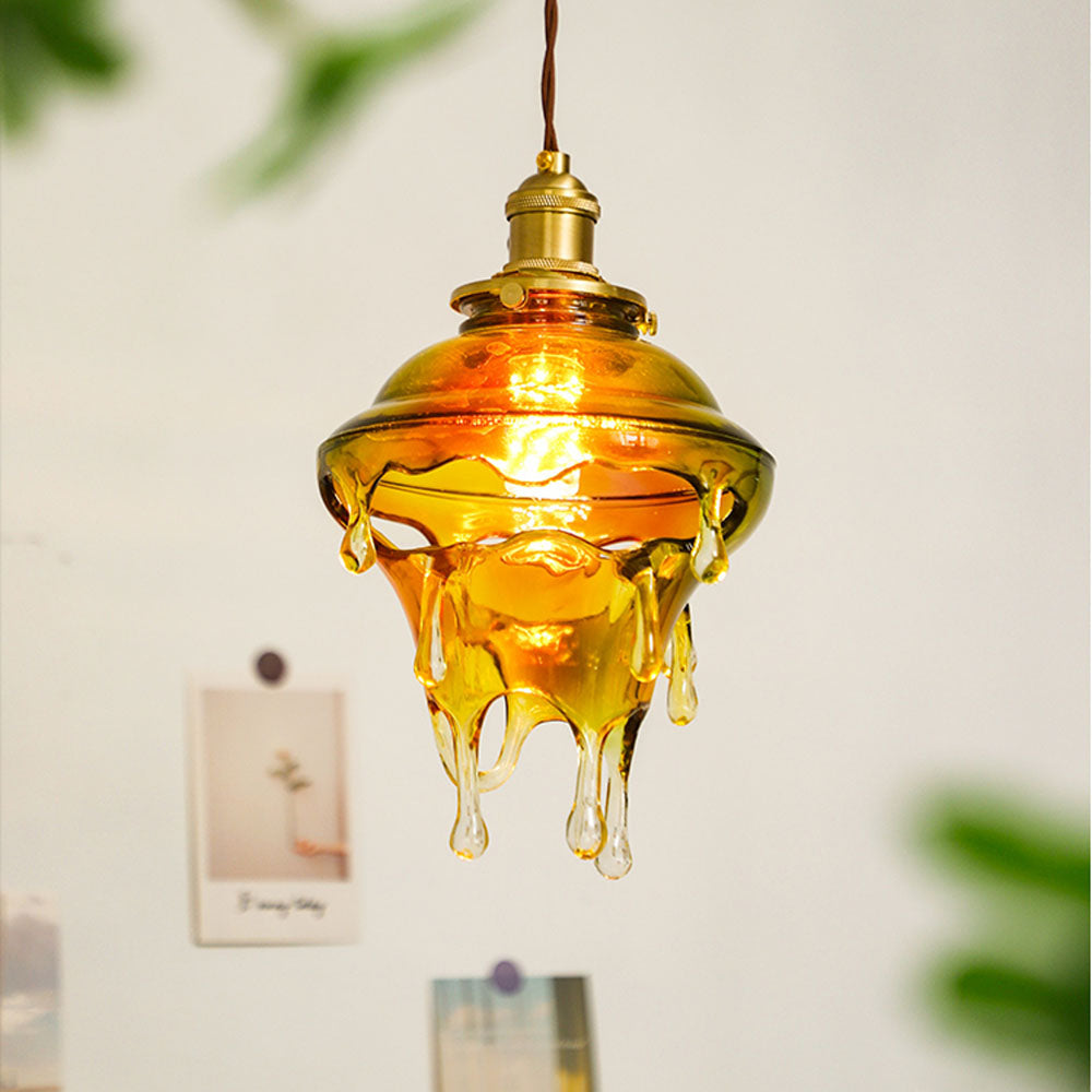 Designer Water Drop Melting Decor Pendant Light - Lumpaz