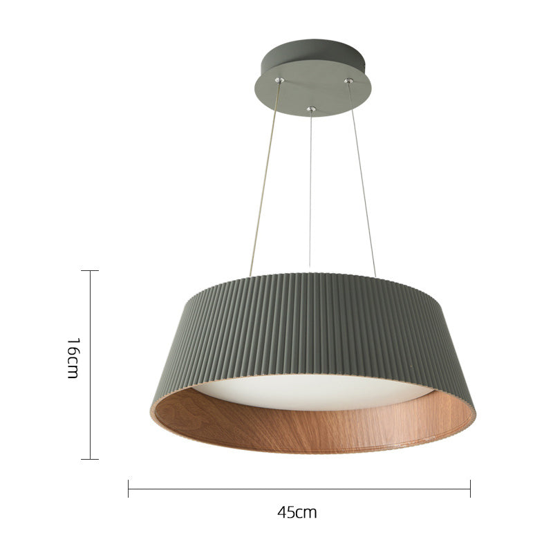 Modern Ribbed LED Pendant Light For Kitchen Island - Lumpaz