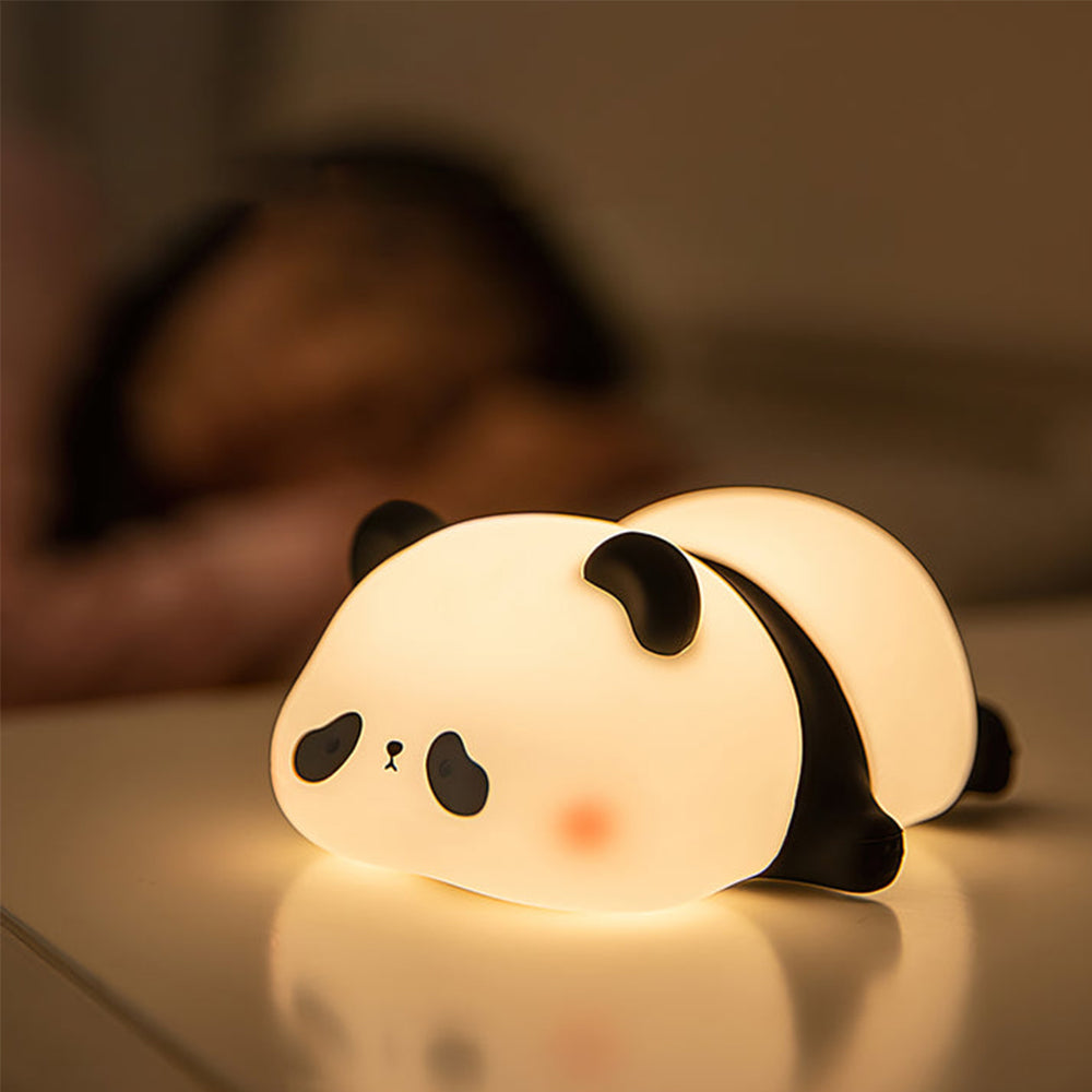 Panda Led Silicone Bedroom Night Light Table Lamp - Lumpaz