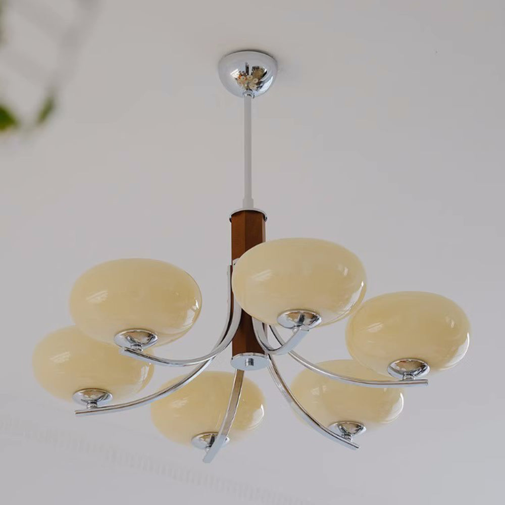 Medieval Bauhaus Solid Wood Chandelier - Lumpaz