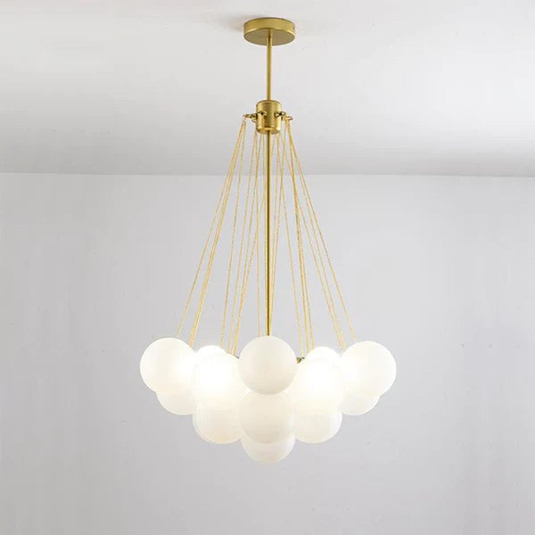 Bubble Chandelier Nordic Frosted Glass Ball Chandelier for Dining Room - Lumpaz