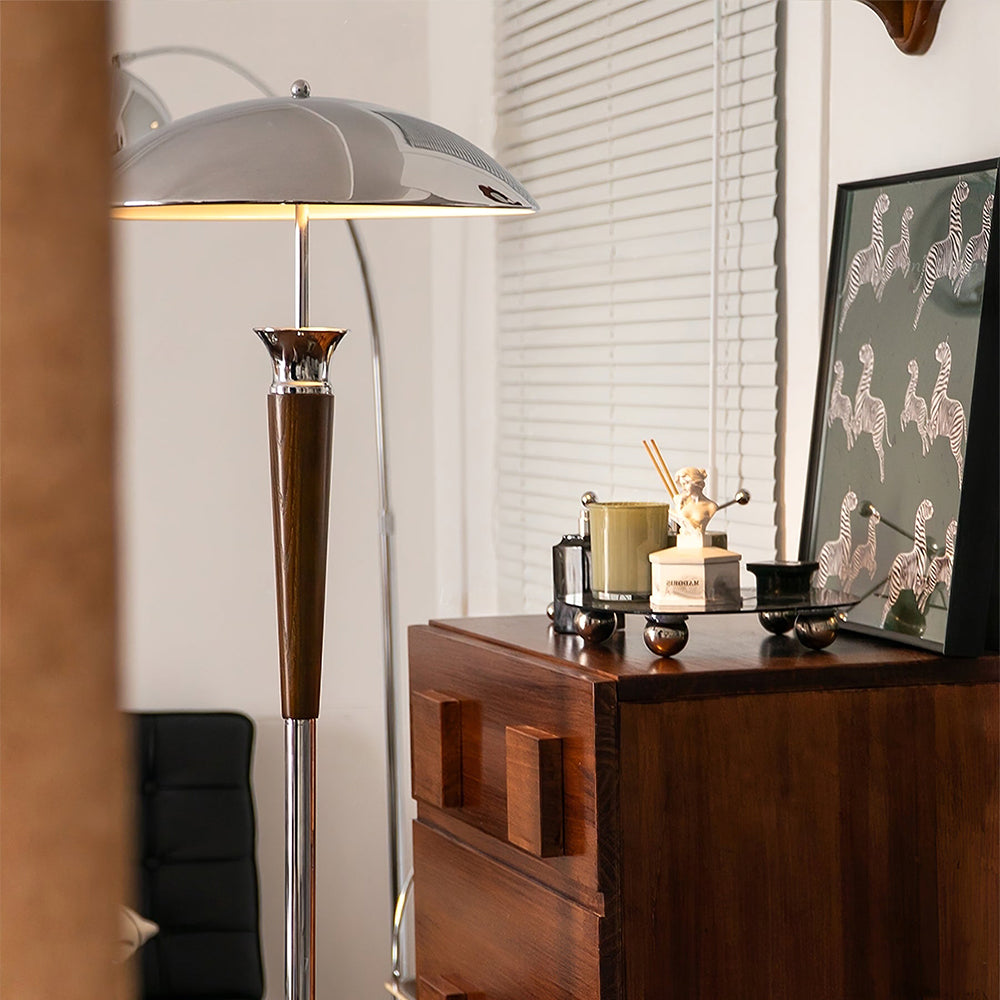 Creative Chrome Lampshade Floor Lamp - Lumpaz