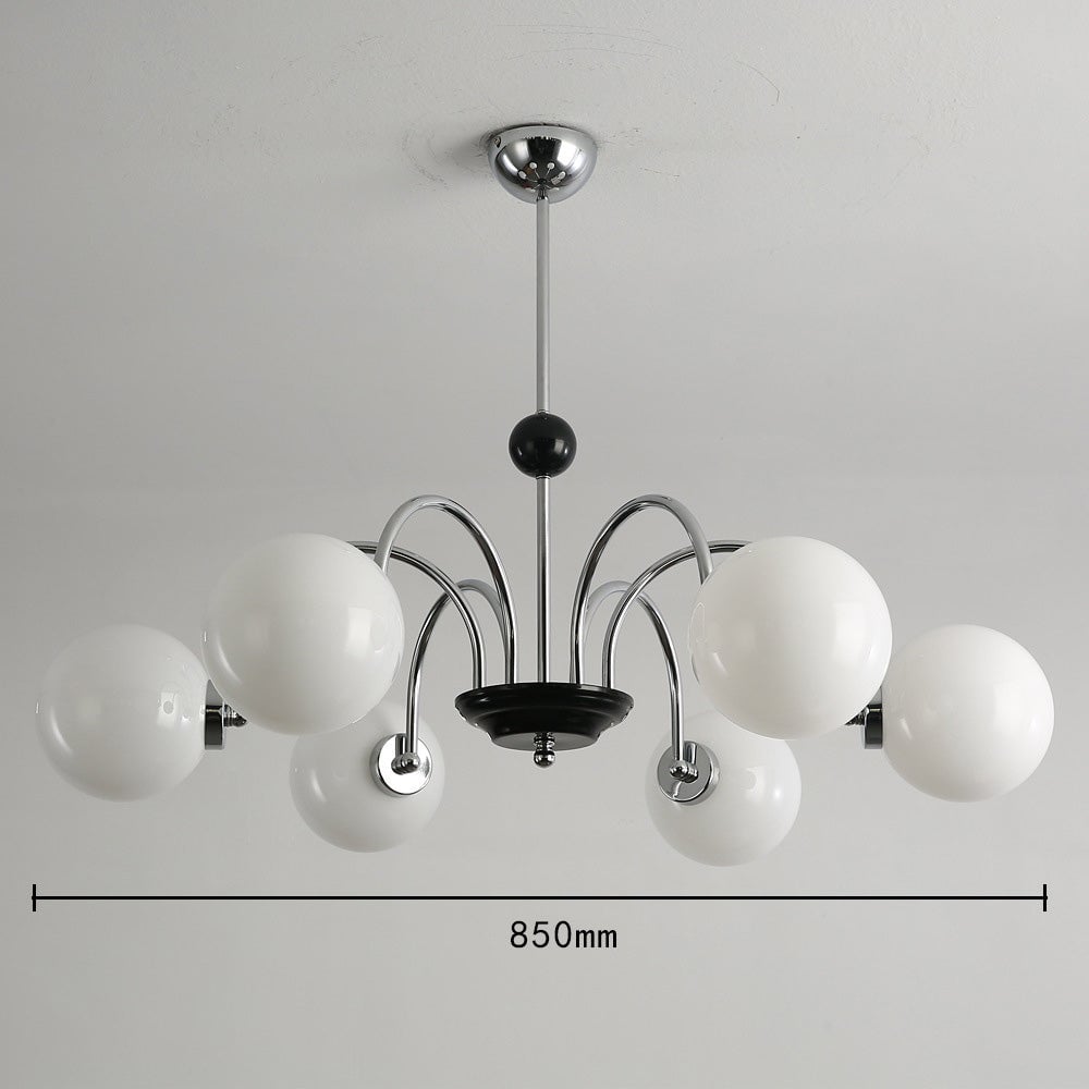 Chrome Chandelier Living Room Lighting Nordic Glass Chandelier - Lumpaz