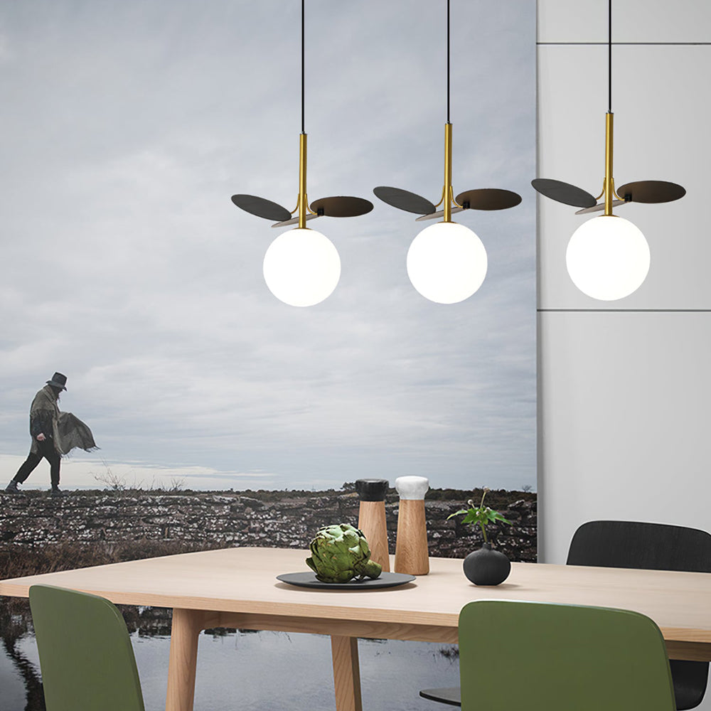 Glass Lampshade Chandelier Personality Art PVC Pendant Light - Lumpaz