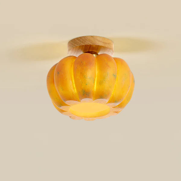 Yellow Pumpkin Ceiling Light - Lumpaz