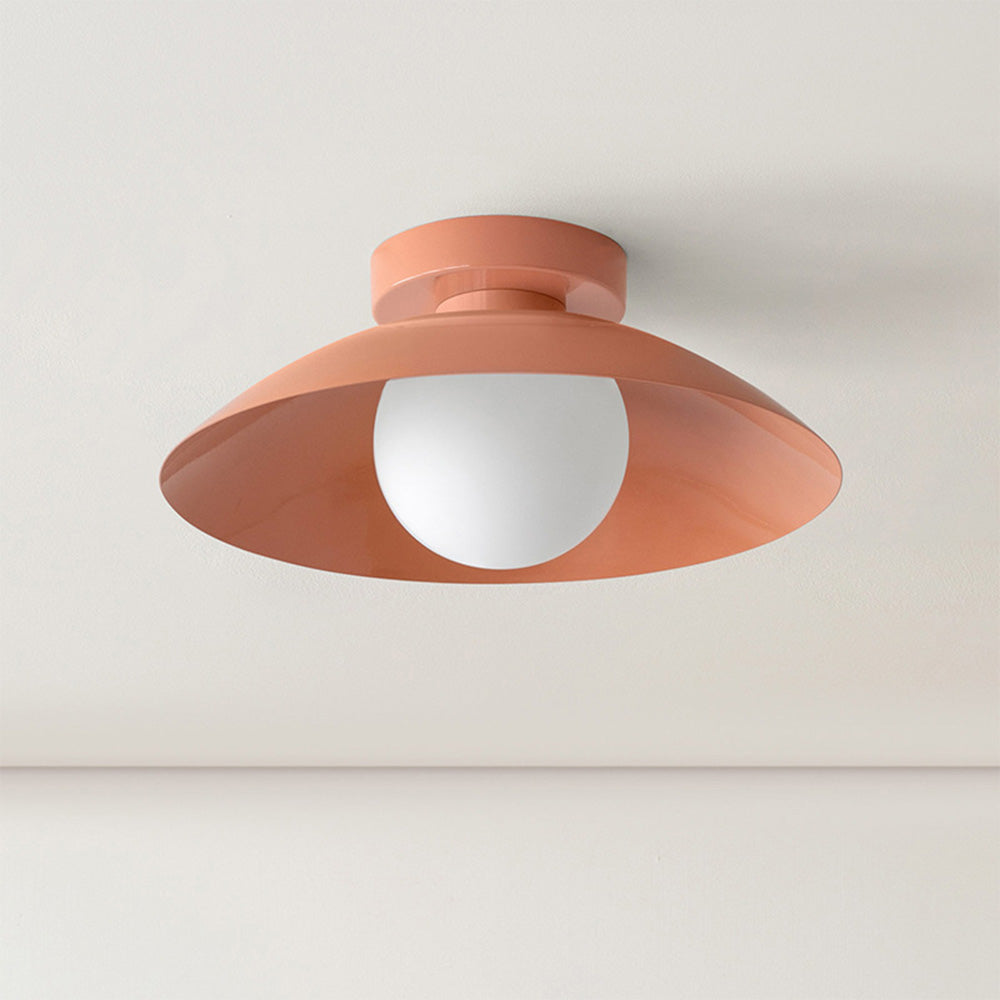 Simple Round Metal Flush Mount Ceiling Light For Kitchen - Lumpaz
