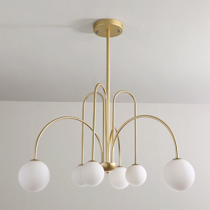 Art Deco Glass Ball Chandelier - Lumpaz