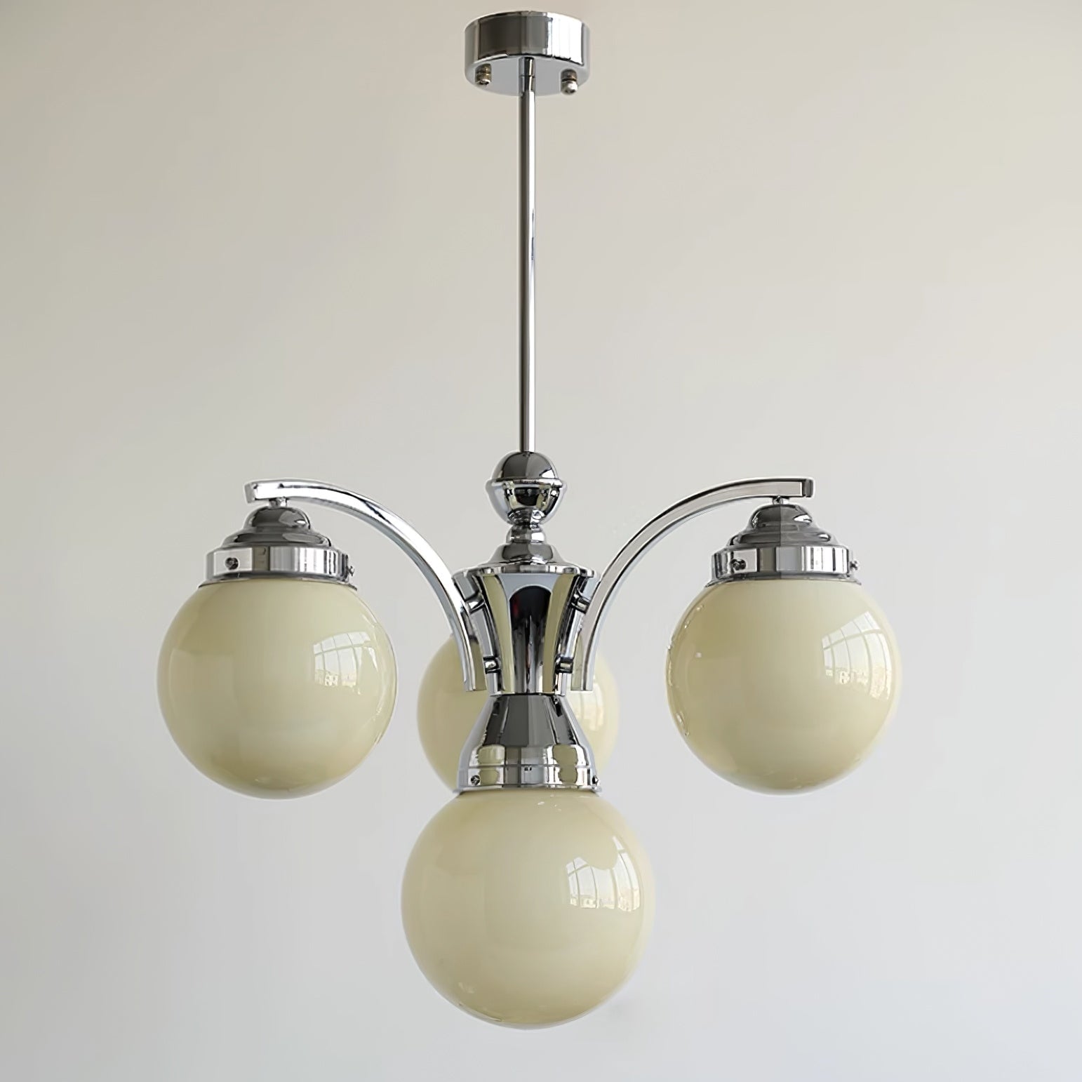 Retro Salamanca Round Glass Chandelier Lights - Lumpaz