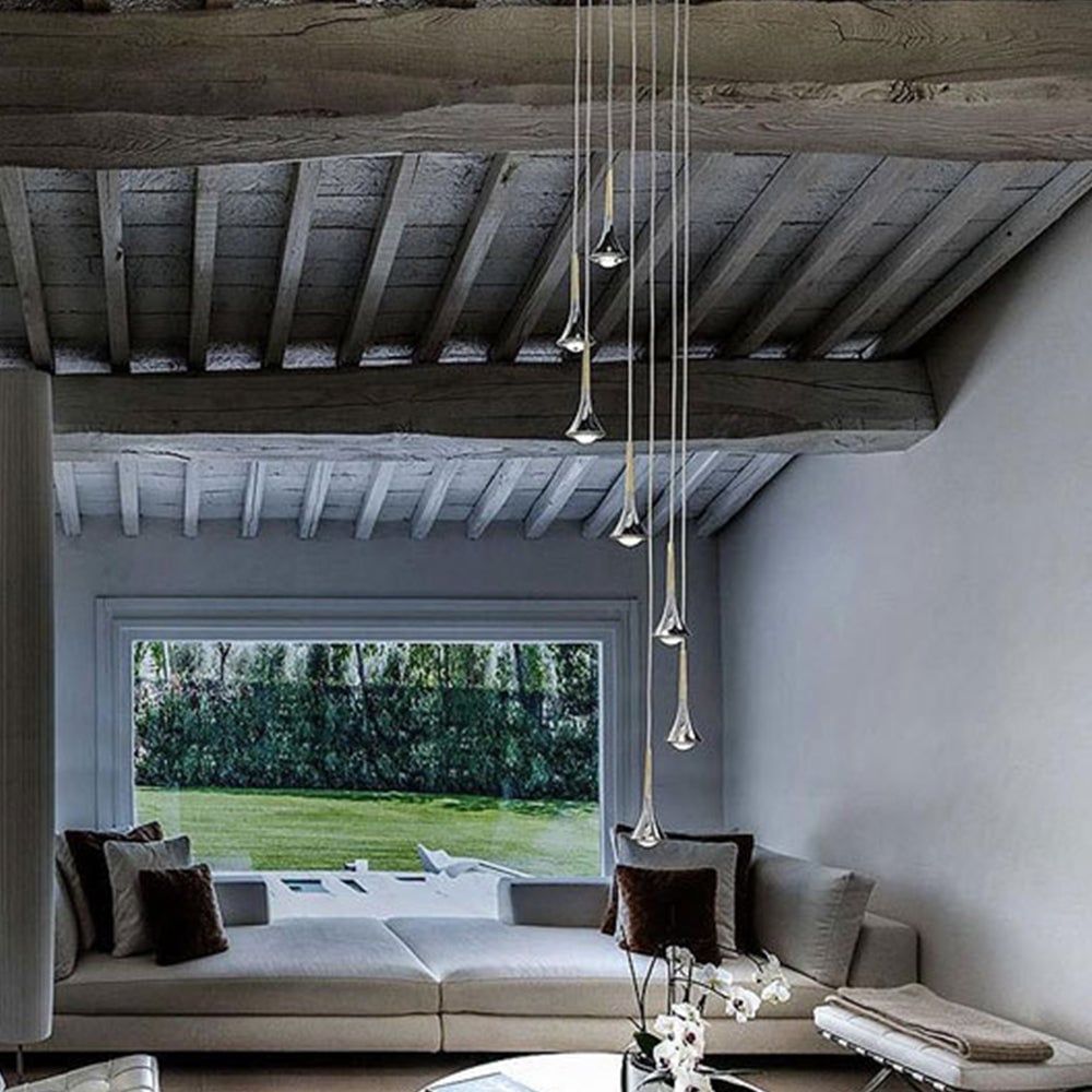Luxury Raindrop Chandelier LED Hanging Lamp - Lumpaz