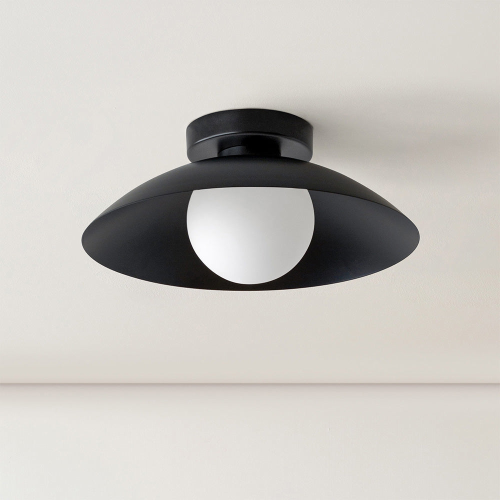 Simple Round Metal Flush Mount Ceiling Light For Kitchen - Lumpaz