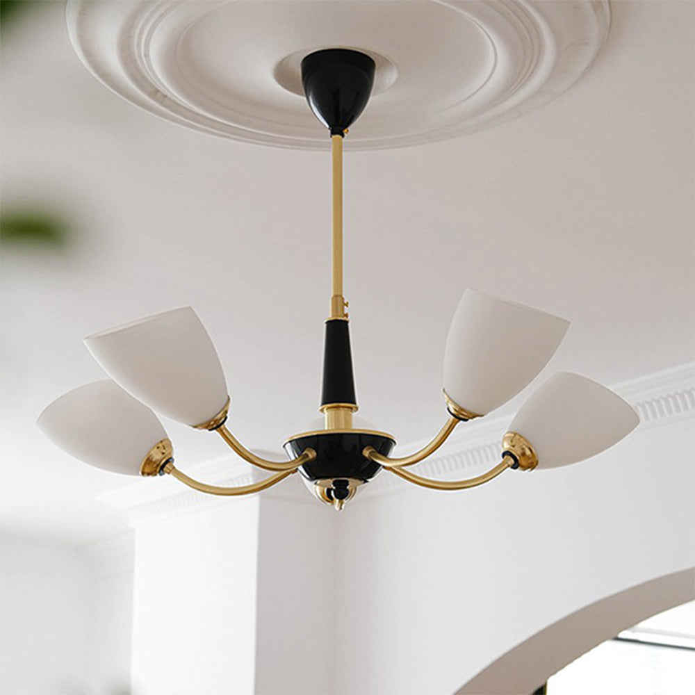 Medieval Modern Simple Black Bedroom Chandelier - Lumpaz