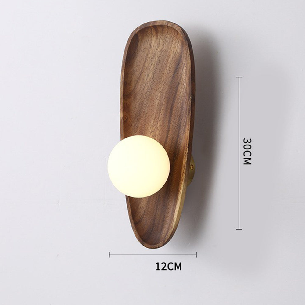 Minimalist Solid Wood Wall Sconce - Lumpaz